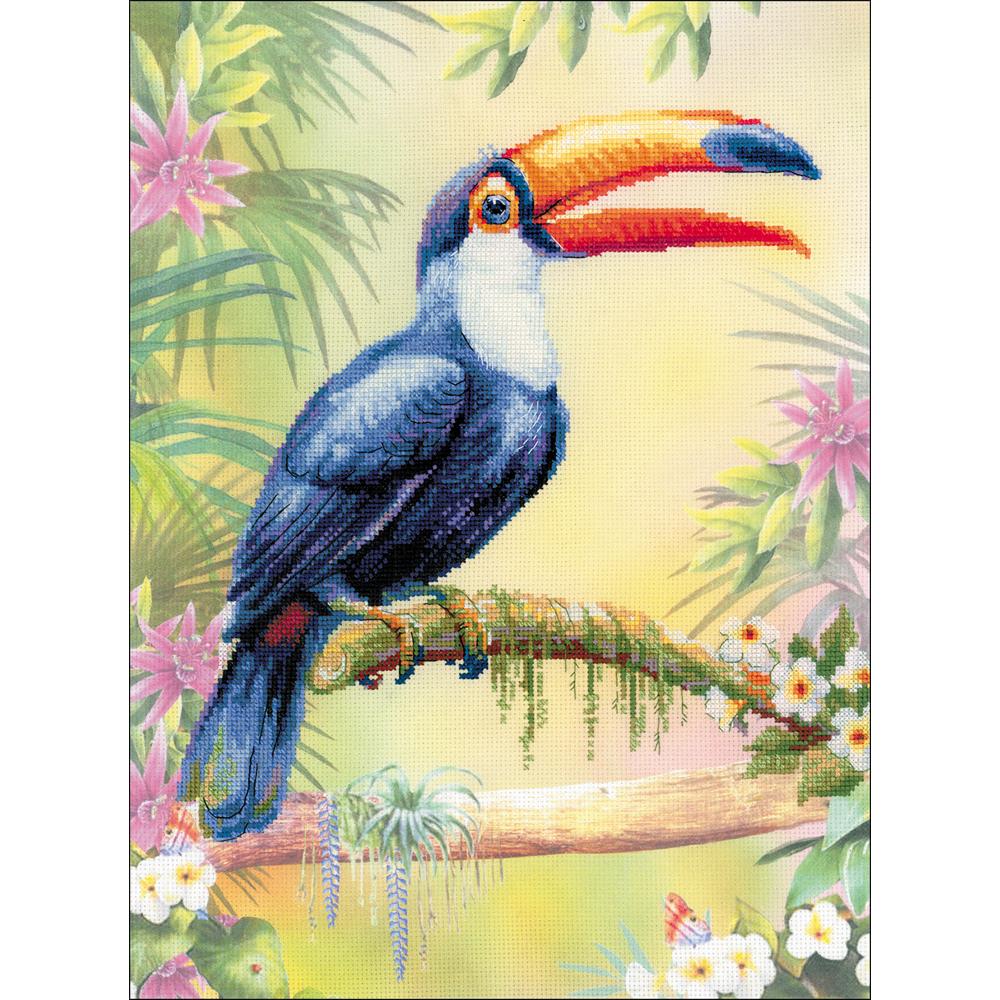 Toucan (14 Count) Stamped Cross Stitch Kit